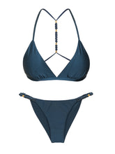 Carica l'immagine nel visualizzatore di Gallery, Product Front: Rio De Sol Ensemble Set Shimmer-Shark Tri-Fixo-Noa Cheeky-Noa