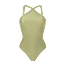 Carica l'immagine nel visualizzatore di Gallery, Product Front: Rio De Sol Une Pièce Oliva High-Neck