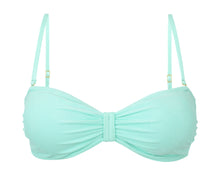 Carica l'immagine nel visualizzatore di Gallery, Product Front: Rio De Sol Haut Top Malibu-Menta Bandeau-Duo