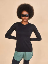 Carica l'immagine nel visualizzatore di Gallery, Gallery: Uv Line T-Shirt Longsleeve Fem Skin Infratherm Preto Upf50+