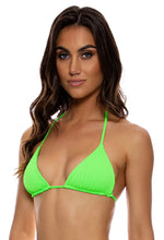 Carica l'immagine nel visualizzatore di Gallery, Image 02: Luli Fama Haut Top Wavy Ruched Que Sera Sera Neon Lime