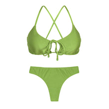 Carica l'immagine nel visualizzatore di Gallery, Product Front: Rio De Sol Ensemble Set Shimmer-Botanica Tank-Tie Nice-Fio