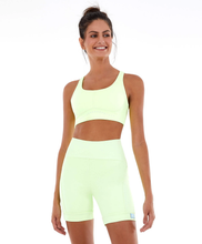 Carica l'immagine nel visualizzatore di Gallery, Image 02: Alto Giro Fitness Haut Top Blackout Sustentacao E Silk Amarelinho Lime