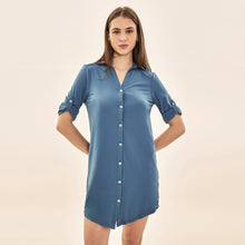 Carica l'immagine nel visualizzatore di Gallery, Image 04: Uv Line Chemise Shirtdress Copenhagen Fem Steel Upf50+