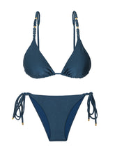 Carica l'immagine nel visualizzatore di Gallery, Product Front: Rio De Sol Ensemble Set Shimmer-Shark Lia-Noa Lacinho