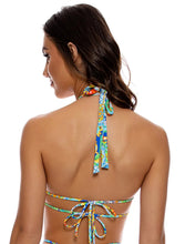 Carica l'immagine nel visualizzatore di Gallery, Model Back: Luli Fama Haut Top Cross Diamond Amalfi