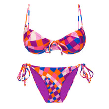 Carica l'immagine nel visualizzatore di Gallery, Product Front: Rio De Sol Ensemble Set Funny Balconet-Tie Ibiza-Comfy