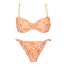 Carica l'immagine nel visualizzatore di Gallery, Product Front: Rio De Sol Ensemble Set Dreamy Bandeau-Crispy Cheeky-Crispy