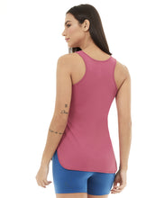 Carica l'immagine nel visualizzatore di Gallery, Model Back: Alto Giro Fitness Haut Regata Skin Fit Alongada Roxo Reset