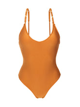 Carica l'immagine nel visualizzatore di Gallery, Product Front: Rio De Sol Une Pièce Shimmer-Nocciola Hype-Noa