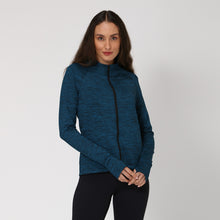 Carica l'immagine nel visualizzatore di Gallery, Model Front: Uv Line Fitness Haut Casaco Newfit Petroleo Upf50+