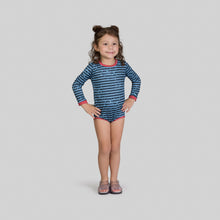 Carica l'immagine nel visualizzatore di Gallery, Model Front: Uv Line Maillot De Bain Bébé Macaquinho Baby Listras Upf50+