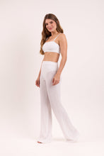 Carica l'immagine nel visualizzatore di Gallery, Image 02: Rio De Sol Pantalon De Plage Memphis-White Pants Lana