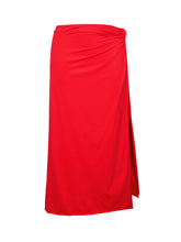 Carica l'immagine nel visualizzatore di Gallery, Product Front: Rio De Sol Jupe De Page Rouge Long-Skirt-Knot