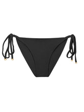 Carica l'immagine nel visualizzatore di Gallery, Product Front: Rio De Sol Bas Bottom Malibu-Black Cheeky-Tie