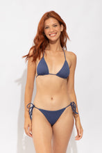 Carica l'immagine nel visualizzatore di Gallery, Model Front: Rio De Sol Bas Bottom Carmel-Blue Cheeky-Micro