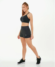 Carica l'immagine nel visualizzatore di Gallery, Model Front: Alto Giro Fitness Bas Shorts Bahamas Elastic Transpassado Preto
