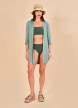 Carica l'immagine nel visualizzatore di Gallery, Image 02: Uv Line Chemise Shirtdress Copenhagen Water Green Upf50+