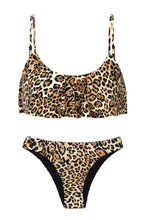 Carica l'immagine nel visualizzatore di Gallery, Product Front: Rio De Sol Ensemble Leopardo Babado