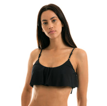 Carica l'immagine nel visualizzatore di Gallery, Gallery: Rio De Sol Haut Top Leopardo Black Babado