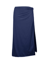 Carica l'immagine nel visualizzatore di Gallery, Product Front: Rio De Sol Jupe De Page Navy Long-Skirt-Knot