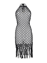Carica l'immagine nel visualizzatore di Gallery, Product Front: Rio De Sol Midi Dress Black Serena Dress