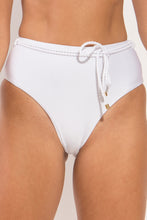Carica l'immagine nel visualizzatore di Gallery, Gallery: Rio De Sol Bas Bottom Shimmer-White Belted-High-Waist