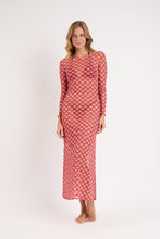 Carica l'immagine nel visualizzatore di Gallery, Model Front: Rio De Sol Vêtement De Plage Floral-Scales Dress Lucy
