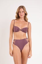 Carica l'immagine nel visualizzatore di Gallery, Image 05: Rio De Sol Ensemble Set Malibu-Ebano Bandeau-Iris Highwaist-Spin-Iris