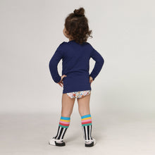 Carica l'immagine nel visualizzatore di Gallery, Model Back: Uv Line T-Shirt Longsleeve Baby Navy Blue Upf50+