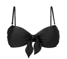 Carica l'immagine nel visualizzatore di Gallery, Product Front: Rio De Sol Haut Top Shimmer-Black Bandeau-No