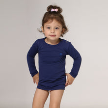 Carica l'immagine nel visualizzatore di Gallery, Image 02: Uv Line T-Shirt Longsleeve Baby Navy Blue Upf50+