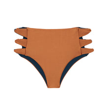 Carica l'immagine nel visualizzatore di Gallery, Product Front: Rio De Sol Bas Bottom Nocciola High-Waist-Spin