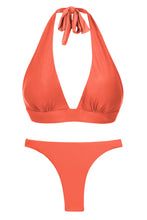 Carica l'immagine nel visualizzatore di Gallery, Product Front: Rio De Sol Ensemble Set Light-Peach Halter-Cos Leblon-Fio