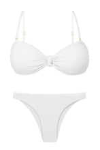 Carica l'immagine nel visualizzatore di Gallery, Product Front: Rio De Sol Ensemble Set Bora-White Bandeau-Joy Leblon