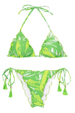 Carica l'immagine nel visualizzatore di Gallery, Product Front: Rio De Sol Ensemble Set Green-Palms Frufru