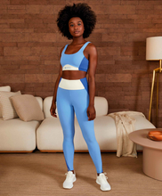 Carica l'immagine nel visualizzatore di Gallery, Image 04: Alto Giro Fitness Bas Legging Blackout Recortes Barriga Zero Azul Soft