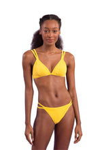 Carica l'immagine nel visualizzatore di Gallery, Model Front: Rio De Sol Haut Top Malibu-Yellow Tri-Duo