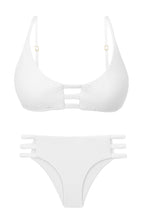 Carica l'immagine nel visualizzatore di Gallery, Product Front: Rio De Sol Ensemble Set Bora-White Bra-Trio Madrid-Trio