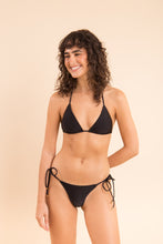 Carica l'immagine nel visualizzatore di Gallery, Model Front: Rio De Sol Bas Bottom Shimmer-Black Cheeky-Tie
