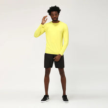 Carica l'immagine nel visualizzatore di Gallery, Model Front: Uv Line T-Shirt Longsleeve Uvpro Masc Yellow Upf50+