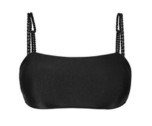 Carica l'immagine nel visualizzatore di Gallery, Product Front: Rio De Sol Haut Top Shimmer-Black Bandeau-Reto