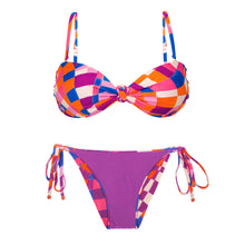 Carica l'immagine nel visualizzatore di Gallery, Product Back: Rio De Sol Ensemble Set Funny Bandeau-Joy Lacinho