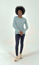 Carica l'immagine nel visualizzatore di Gallery, Product Front: Uv Line T-Shirt Longsleeve Fem New Fit Verde Agua Upf50+