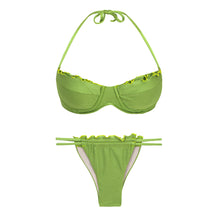 Carica l'immagine nel visualizzatore di Gallery, Product Front: Rio De Sol Ensemble Set Shimmer-Botanica Balconet-Frufru Pipa-Frufru
