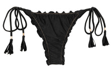 Carica l'immagine nel visualizzatore di Gallery, Product Front: Rio De Sol Bas Bottom Shimmer-Black Frufru-Fio
