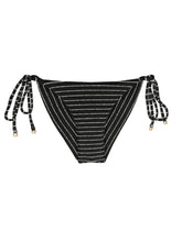 Carica l'immagine nel visualizzatore di Gallery, Product Front: Rio De Sol Bas Bottom Linea-Black Cheeky-Tie