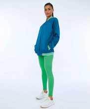 Carica l'immagine nel visualizzatore di Gallery, Image 02: Alto Giro Fitness Haut Jaqueta Aerofit Bomber Com Punhos Verde Deep Lagon