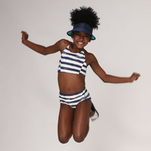 Carica l'immagine nel visualizzatore di Gallery, Model Front: Uv Line Deux Pièces Fille Bikini Set Listras Upf50+