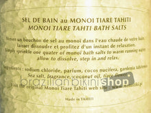 Carica l'immagine nel visualizzatore di Gallery, Product Back: Tiki Sels De Bain Tiki Sel De Bain Tiare 125 Gr